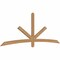 Ekena Millwork Alberta Smooth Timber Gable Bracket, Western Red Cedar, 96"W x 36"H x 1 1/2"D x 3 1/2"F, 9/12 Pitch GBW096X36X0204ALB00SWR - alternate 4